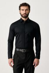Lindbergh férfi ing pamut elasztánnal - fekete XL - answear - 18 990 Ft