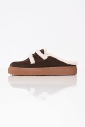 Inuikii Mule Wool barna velúr bélelt papucs Inuikii 1004.017. 0011.152 39