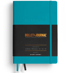LEUCHTTURM1917 Caiet cu elastic A5, 103 file, LEUCHTTURM1917 Bullet Journal Edition 2 turcoaz