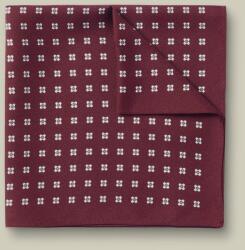 Charles Tyrwhitt Wool Silk Medallion Print Pocket Square - Burgundy Red