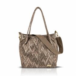  Zellia Női Válltáska Zlb481 Taupe-Arany (99947576)
