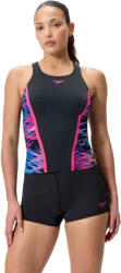 Speedo hyperboom tankini anthracite/pink xxl - uk40