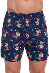 Cornette boxeri de Crăciun 016/26 Elf 2 bleumarin: 4XL (35233 4XL)