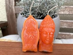 PinkTara Buddha gyertya - Narancs színű