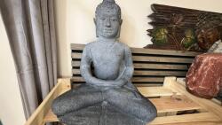  Buddha lávakő szobor - Kerti szobor