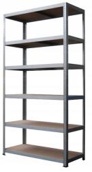  Horganyzott fém polc, 240 × 100 × 40 cm, 6 polccal, 900 kg teherbírással (240010004006z)