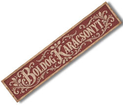  Nyomtatott dekorkarton - dekoláda tábla - vintage bordó 24x4cm - csinaldmagadshop