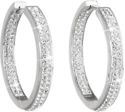 Pavona Fehér Swarovski kristályos ezüst karika fülbevaló 31122.1 (31122.1 KRYSTAL)