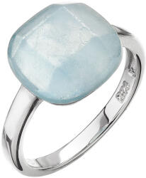 Pavona Négyzet alakú akvamarin ezüst gyűrű 15028.3 Méret: 58 (Átmérő 18, 5mm) (15028 akvamarine - 58)