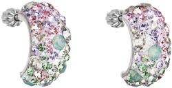 Pavona Ezüst lógós, félkör alakú fülbevaló különböző színű Swarovski kristállyal 31164.3 sakura (31164.3 SAKURA)