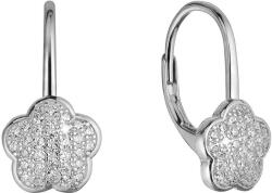 Pavona Virág alakú, cirkónia köves ezüst fülbevaló 11503.1 crystal (11503.1)
