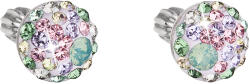 Pavona Kerek, különböző színű Swarovski kristályos ezüst bedugós fülbevaló 31336.3 sakura (31336.3)