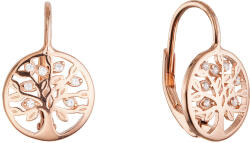 Pavona Cirkónia köves, életfa alakú aranyozott ezüst fülbevaló 11712.1 rose gold (11712.1 rose gold)