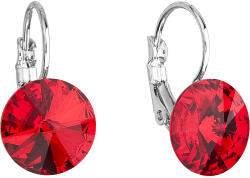 Pavona Kerek, piros Swarovski kristályos divatékszer fülbevaló 51002.3 (51002.3 LIGHT SIAM)