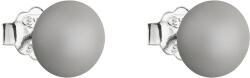 Pavona Kerek, szürke Swarovski gyönggyel díszített ezüst bedugós fülbevaló 31142.3 pastel grey (31142.3 PASTEL GREY)