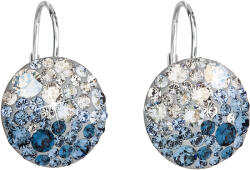 Pavona Kerek, kék Swarovski kristályos ezüst lógós fülbevaló 31176.3 ice blue (31176.3)