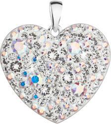 Pavona Szív alakú, AB hatású Swarovski kristályos ezüst medál 34243.2 (34243.2)