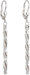 Pavona Fehér Swarovski kristályos ezüst lógós fülbevaló31128.1 (31128.1)