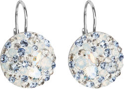 Pavona Kerek, kék Swarovski kristályos ezüst lógós fülbevaló 31176.3 light sapphire (31176.3)