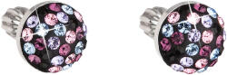 Pavona Kerek, különböző színű Swarovski kristályos ezüst bedugós fülbevaló 31336.3 magic violet (31336.3)
