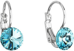 Pavona Kerek, kék Swarovski kristályos divatékszer fülbevaló 51031.3 turquoise (51031.3 LIGHT TURQUOISE)