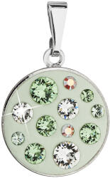 Pavona Kerek, zöld Swarovski kristályos divatékszer medál 54024.3 (54024.3)