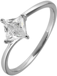 Pavona Négyzet alakú, fehér cirkóniás ezüst gyűrű 15006.1 crystal Méret: 57 (Átmérő 18, 1 mm) (15006.1-57)