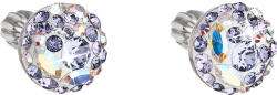 Pavona Kerek, lila Swarovski kristályos ezüst bedugós fülbevaló 31336.3 violet (31336.3)