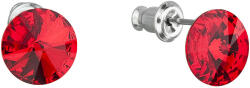 Pavona Kerek, piros Swarovski kristályos divatékszer fülbevaló 51037.3 (51037.3 LIGHT SIAM)