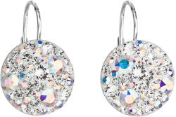 Pavona Kerek, AB hatású Swarovski kristályos ezüst lógós fülbevaló 31176.2 (31176.2)