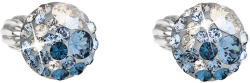 Pavona Kerek, kék Swarovski kristályos ezüst bedugós fülbevaló 31336.3 ice blue (31336.3)