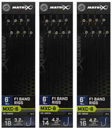  MXC-6 Size 14 Barbless / 0.145mm / 6 (15cm) F1 Band - 8pcs