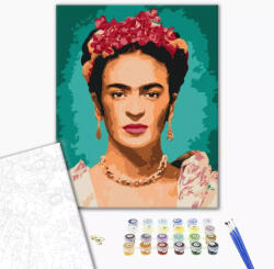 Alkotásutca Frida portréja - Számfestő készlet kereten 40x50 - shop - 9 990 Ft