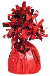 Flippy Greutate pentru Baloane cu Heliu, Flippy, din Folie cu Franjuri, 170g, 13 x 5 x 3 cm, Rosu (127334)
