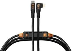 Tether Tools TetherPro Optima 10G USB-C 4.6m Straight to Right (fekete) (CUC15RTG2-BLK)