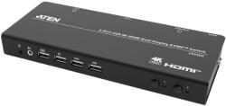 ATEN KVM přepínač (USB , 2× HDMI 4K@60Hz) 2: 1, 2× HDMI, USB, audio extraktor (CS742H)
