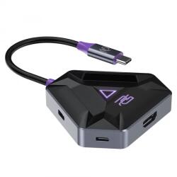 Proove Spectre USB-C Hub, 5în1 PD 100W, Gri (HBPG10221205)