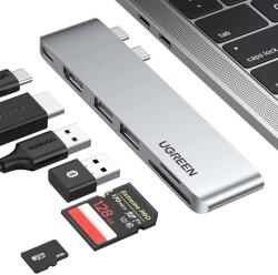 UGREEN CM380 USB-C Hub, Thunderbolt 3 40Gb/s, Power Delivery 100W, Gri (80856)