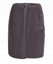 Sauna-czapka Spa Szauna medence kilt férfi törölköző 60/140 100% pamut csattal nap szürke (kilt-nap-szary)