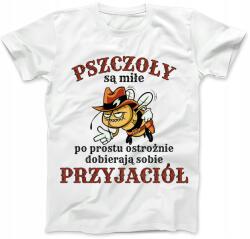 B&C Női Póló Méhek Kedves Fehér L Vicces Nyomtatott Póló