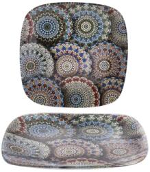 IRIS QX 102025 Üveg tál mandala minta minta 20cm (102025)