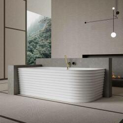 Rune Cada pe colt stanga din compozit Rune MonBlari 170x80 cm alb (MR-88803L)