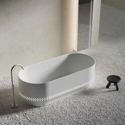 Rune Cada freestanding din compozit Rune MonBlari Linglong 170x78 cm alb mat (L-0831 1700x780x550mm)