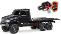 Traxxas TRX-6 Ultimate RC Hauler 6x6 1: 10 RTR cu troliu negru (TRA88086-84-BLKakcia)