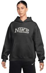Nike Női kapucnis pulóver, w nk stdo flc mw os lgo po hdy, IM9830-001, XS INTL, Fekete