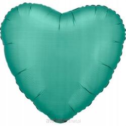 Amscan Fólia lufi Lustre Jade Green szív 43cm