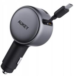 AUKEY Încărcător auto AUKEY CC-P5 de 67 W cu cablu retractabil (CC-P5)