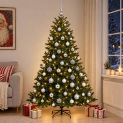 vidaXL Brad de Crăciun artificial cu glob 210 cm 300 LED-uri Alb cald (3466915-3466915)