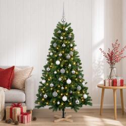  Brad de Crăciun artificial cu glob 120 cm 150 LED-uri Alb cald (3461400-3461400)