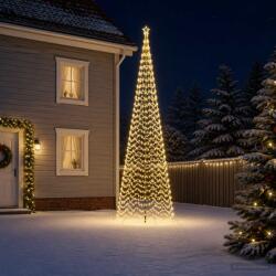  Brad de Crăciun spiralat LED cu țăruș EKENAS 500 cm 868 LED-uri (42056601-42056601)